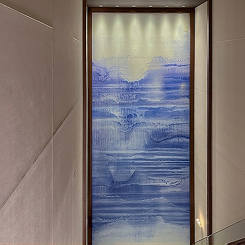 Shibaura Seascape, Acrilyc on paper