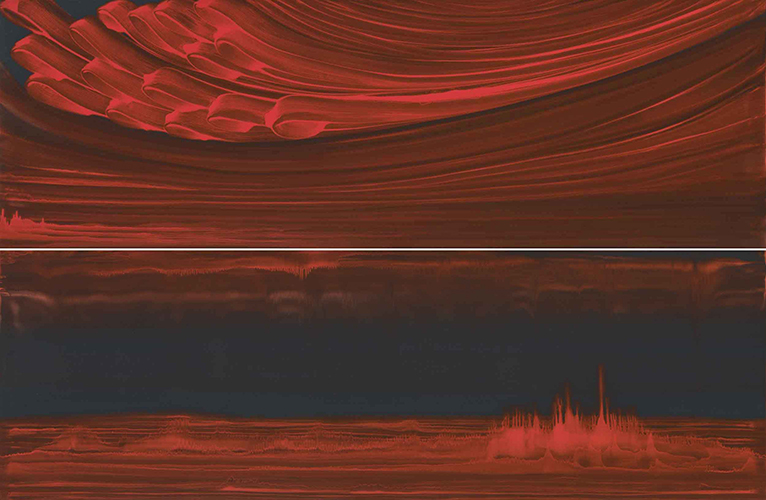 L'altra riva, two panels